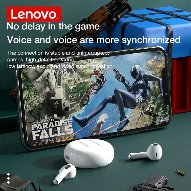 Air pro Lenovo Bluetooth sem fio esportivos cancelamento de ruído