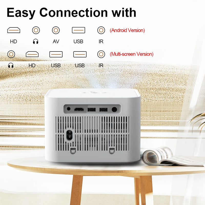 ThundeaL HD Mini Projector TD91 Full HD 1080P 4K Video 5G WIFI Android Portátil Home Theater