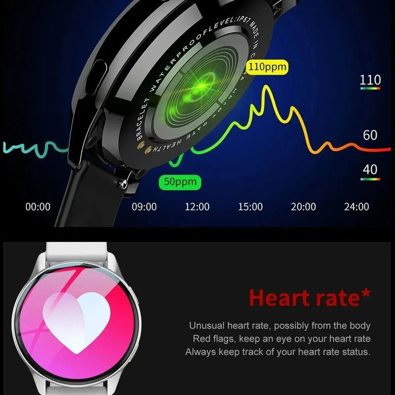 Smart Watch 2024 Unissex  Face Bluetoothe Sport Fitness Android/IOS